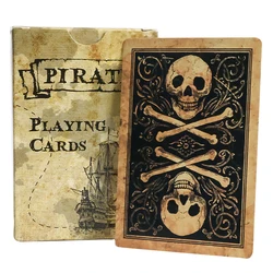 Pirate Skull Vintage Style Playing Cards Standard Deck of Cards Waterproof Poker Cards for Family Games,Parties ,Gatherings