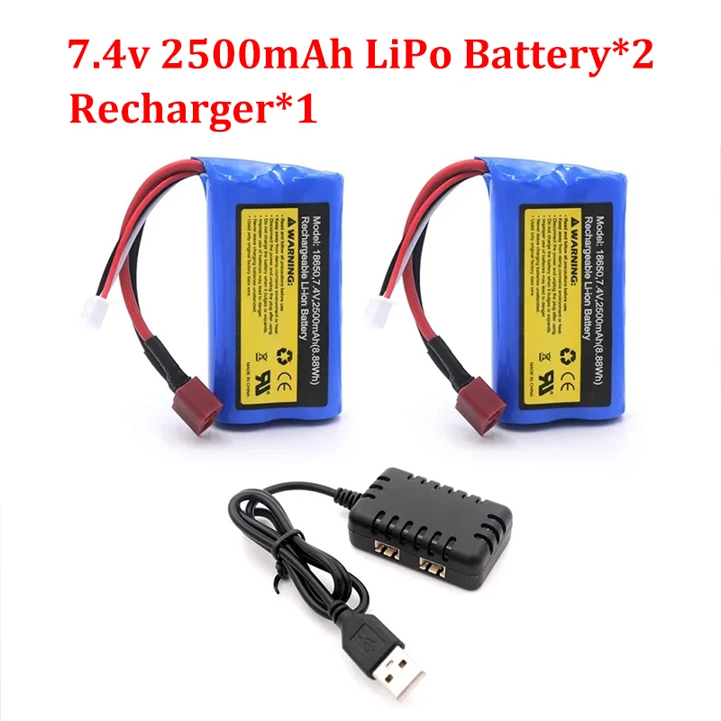 Special Battery 7.4V 2500mAh  Li-ion Battery for SCY-16101 SCY-16102 SCY-16103 SCY-16201 SCY-16303 RC Truck Spare Parts 70/km