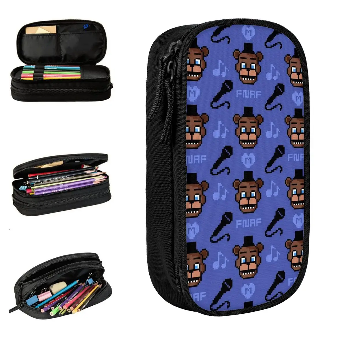 

Classic FNAF At Freddys Pencil Cases Pencil Box Pen Holder for Student Big Capacity Pencil Bags School Supplies Gifts Stationery