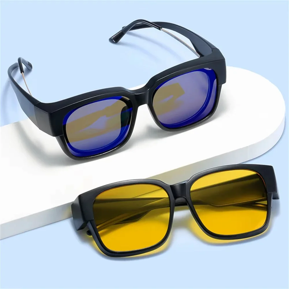 Nuevas gafas de sol polarizadas de moda, con lentes para corregir la miopía, portátiles, para hombres y mujeres, de estilo vintage, ideales para pescar y conducir.