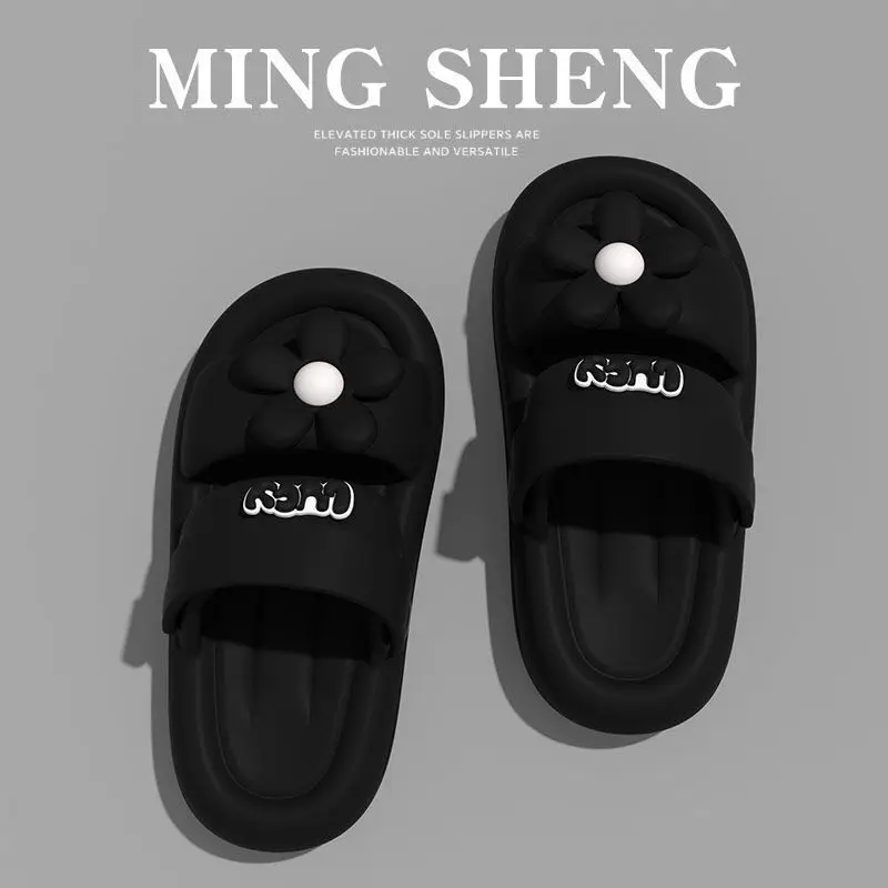 

Lightweight Slipper Home Shoes Internet Famous Slippers In Summer Quick Drying Bath Shoes Cute Flower Slippers Convenience Shoes