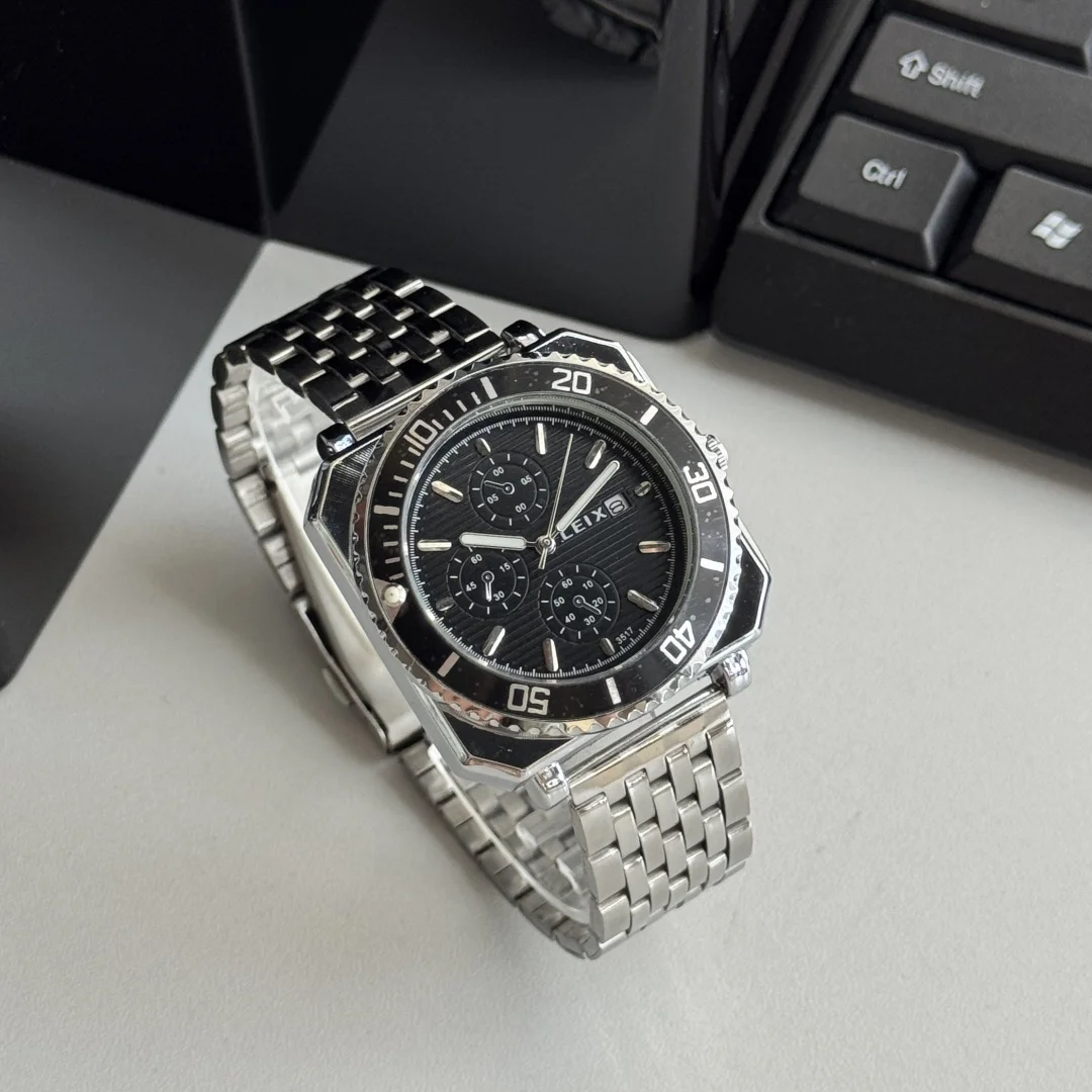 ساعات الأعمال الجديدة للرجال الفولاذ المقاوم للصدأ ساعة اليد عيد الحب الذكور ساعة كوارتز للرجل ساعة relogio masculino reloj hombre