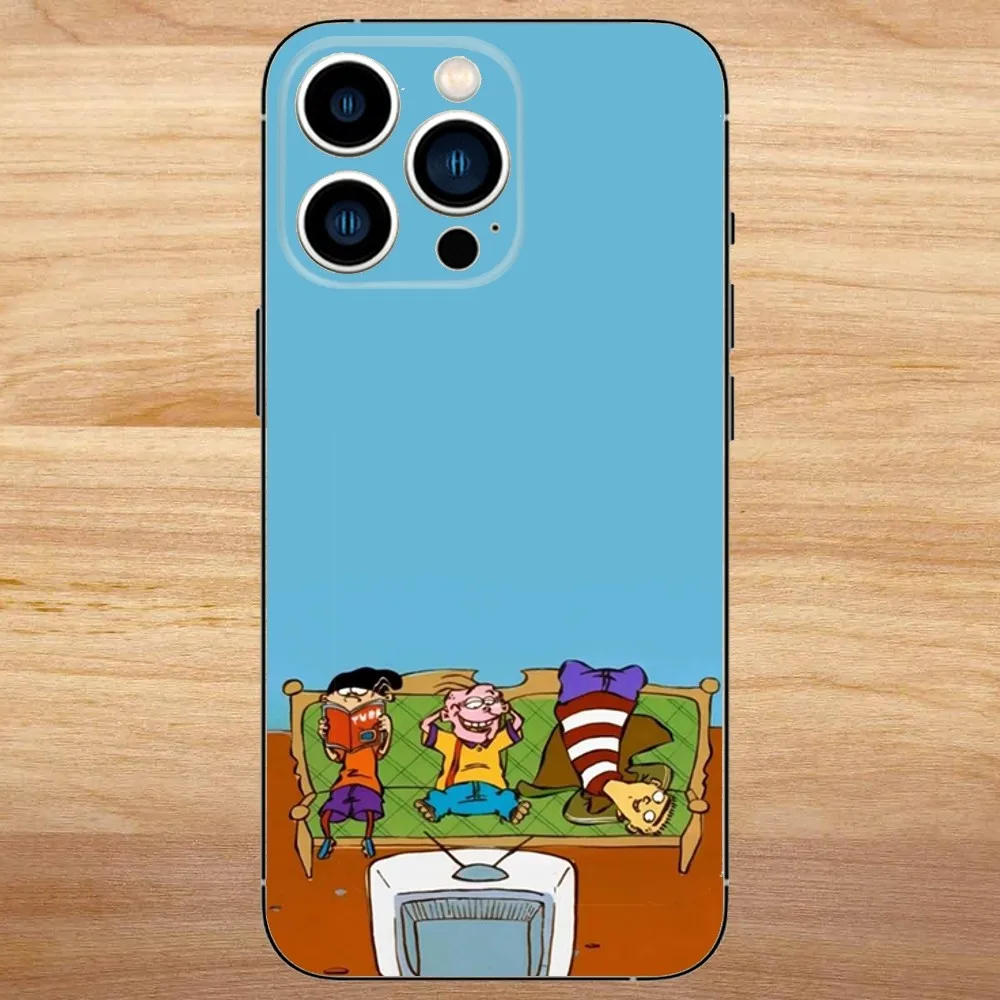 Cartoon Ed Edd N Eddy Phone Case For iPhone15,14,13,12,11,Pro,Max,Plus,Mini,X,XS,XR,8,7,6,S,Plus,SE Soft Black Case