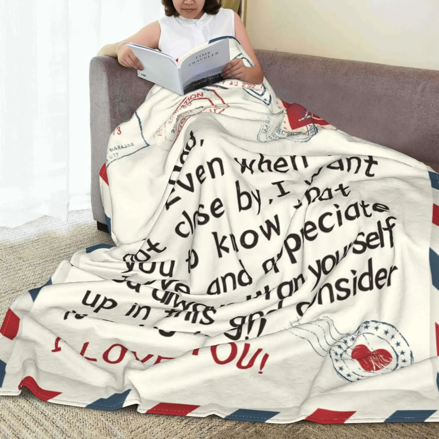 مخصص أبي بطانية من ابنة ابن إلى أبي رمي بطانية البريد الجوي رسالة أبي بطانية هدية لهدايا عيد ميلاد الآباء #2