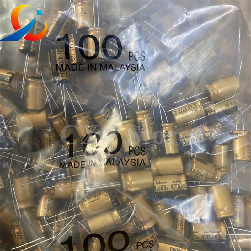 

20pcs NICHICON FW Series 63V470UF Volume 12.5X20MM Electrolytic Capacitors HIFI Audio Capacitor UFW1J471MHD NEW