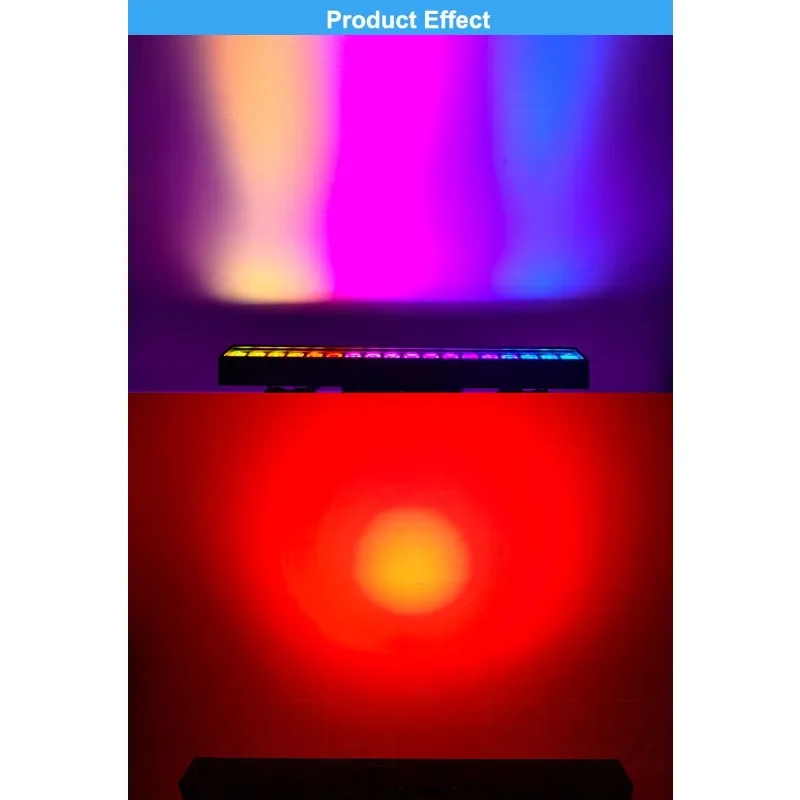 IP65 Waterproof 18X20W High Power RGBW 4in1 Pixel Control LED Wall Wash Light Outdoor Stage Bar Light for DJ Event