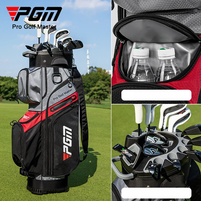 Pgm masculino feminino sacos de golfe patente anti colisão fixação quadro padrão bola pacote anti respingo material qb174