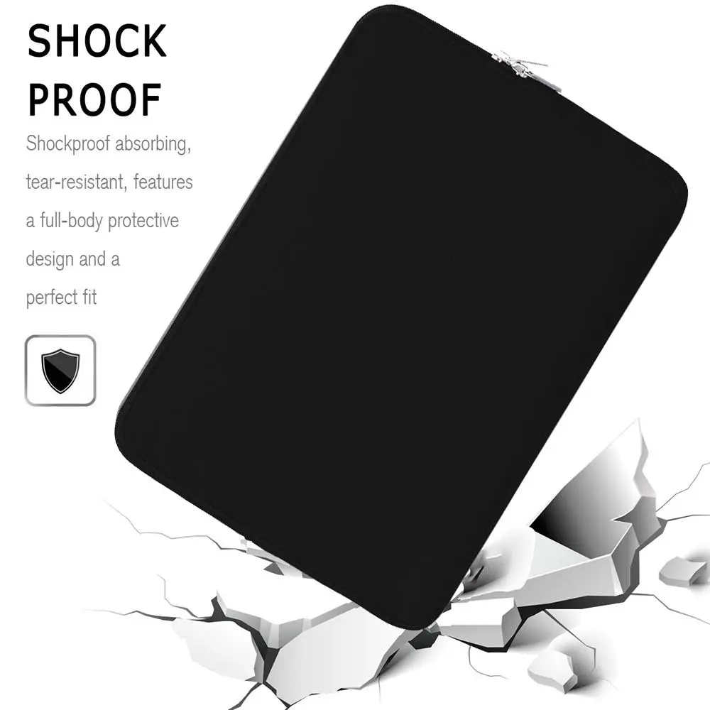 Portable Soft Shockproof Ultra Thin Laptop Sleeve Case Carrying Bag Pouch Notebook Cover For Xiaomi HP Dell Lenovo