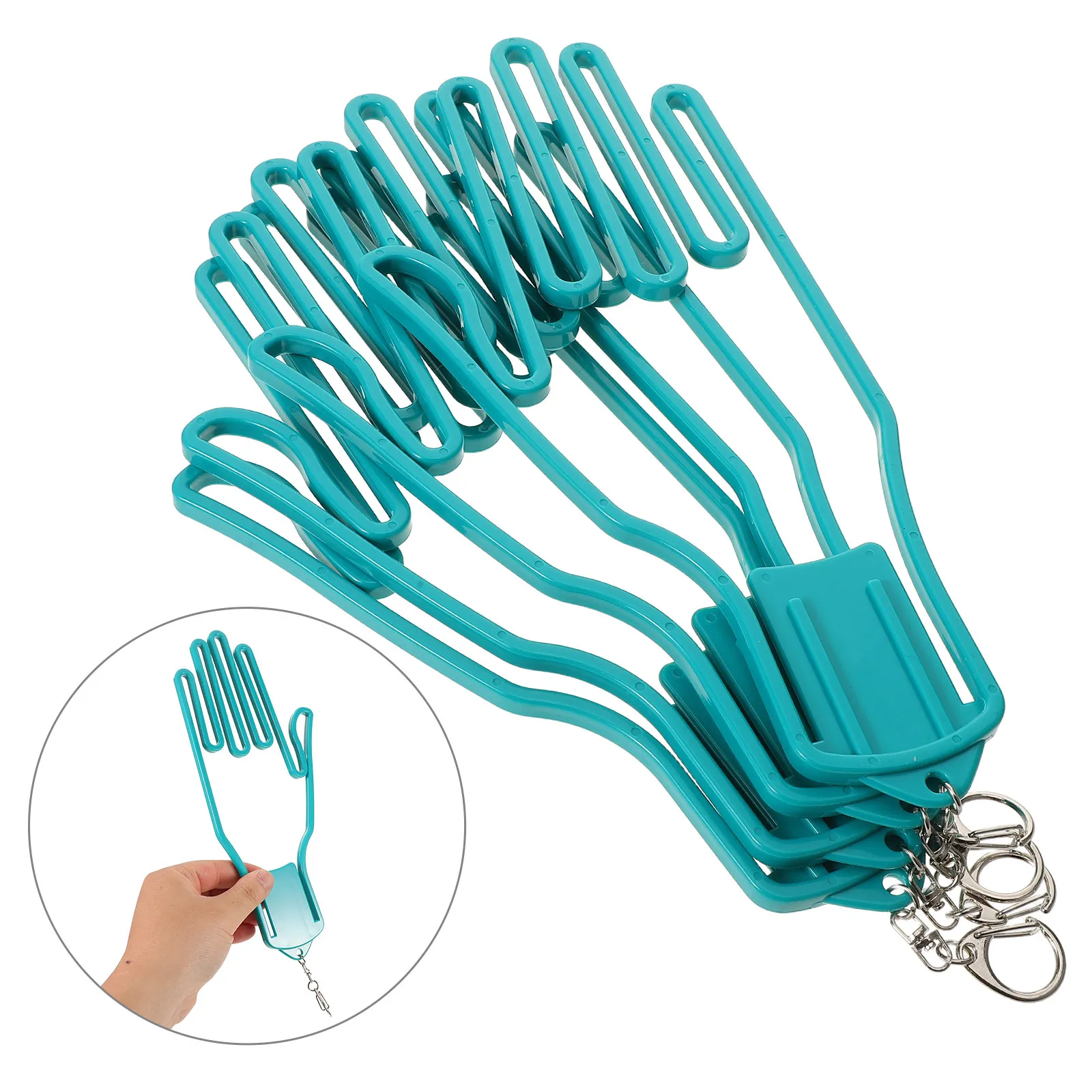 

4Pcs Golf Glove Organizer Holder Stretcher Plastic Keeper Support Rack Sports Gloves Shaper Tool Green Display Stand Dryer