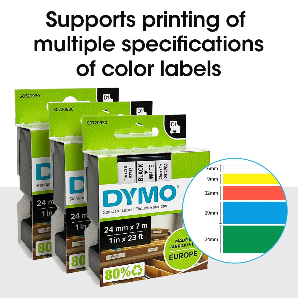 High Performance Portable DYMO LabelManager Executive 640CB LM 640CB D1 Tape Rechargeable Label Printer W/ PC & - Connectivity view 3