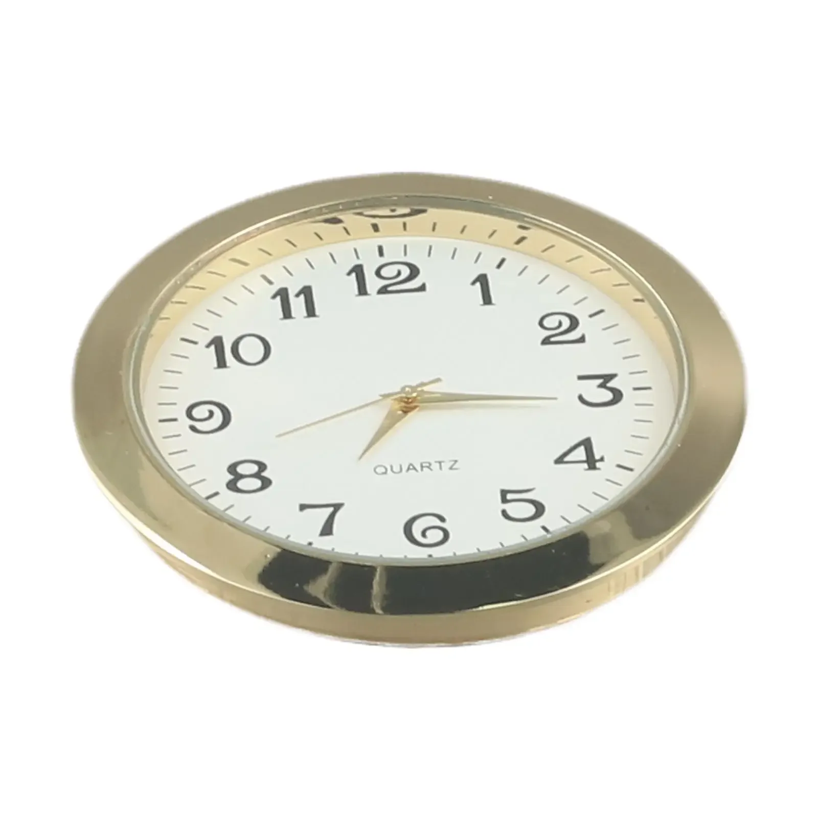 Back 45mm Round Clock Insert Small Quartz Clock Stainless Steel Back Exquisite Craftsmanship Scratch-Resistant Lens