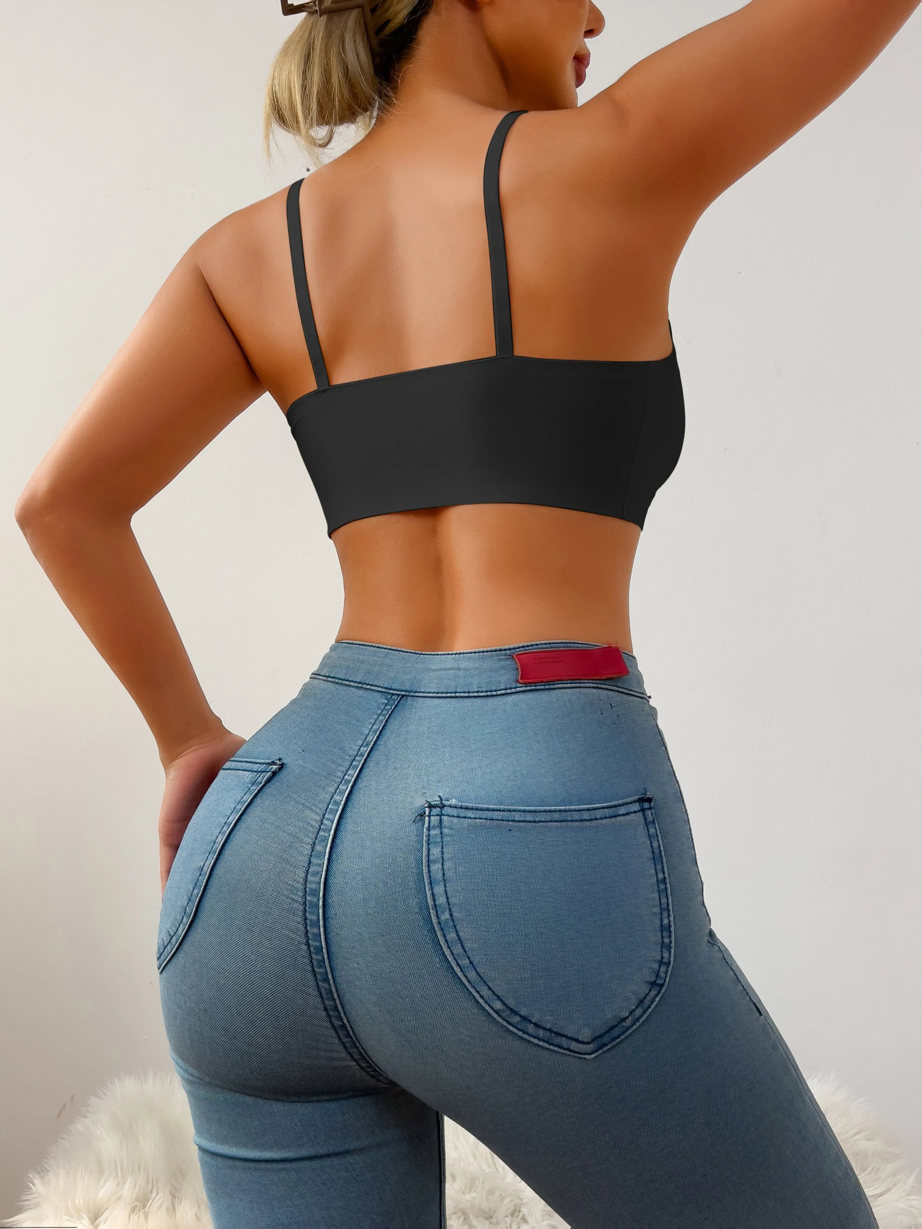 Women'S Breathable Shockproof Sports Bra, Adjustable Straps, Seamless Comfortable Design, Essential for Exercise And Fitness,
