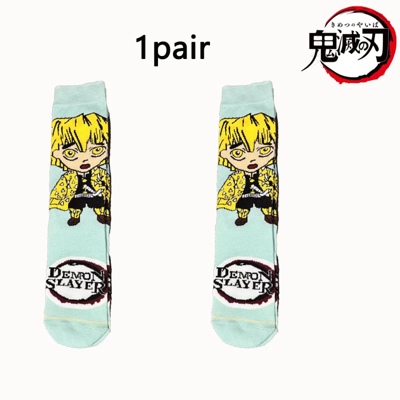 Demon Slayer 1/5 Dual Set Q Version Socks! Nezuko / Tanjiro / Kyojuro Rengoku all together in a cute style, a must-have for tren - view 5