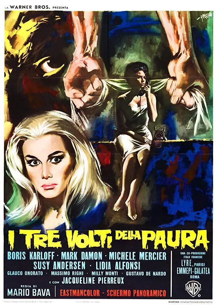 Movie I tre volti della paura (1963) Silk Poster custom Home Decorative Wall Painting