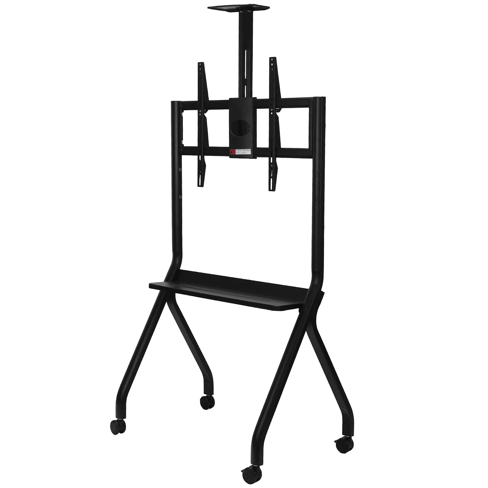 

Mobile Stand 42-75inch with 360° Rotating Wheels Display Screen Trolley Height Adjustable Mobile TV Trolley 300lbs Capacity