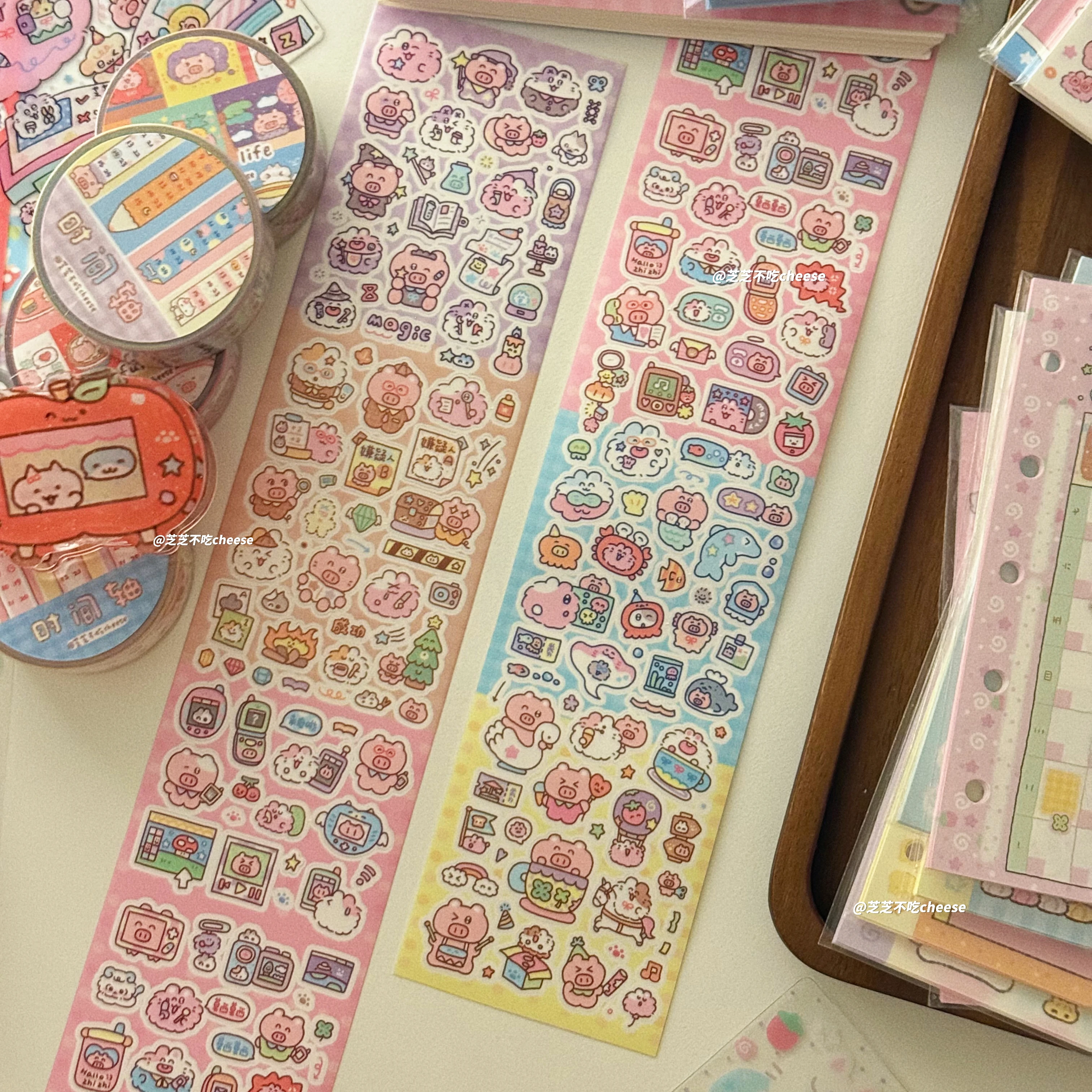 

zhizhi Маленький мир наклейка в рулоне журнал Guka режущая пленка лента украшения милые маленькие элементы