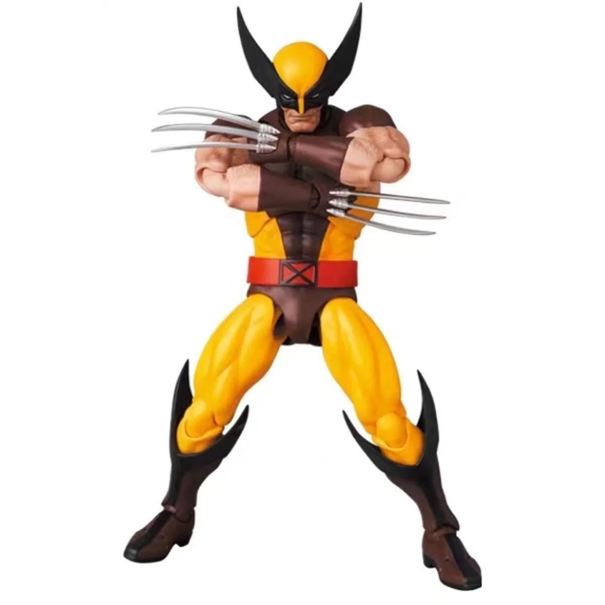 Ct Toys Wolverine Figure Mafex 138 Brown Comic X-Men Action Figure Joint Movable Ko Model Doll Statue Kids Toys Xmas Gifts