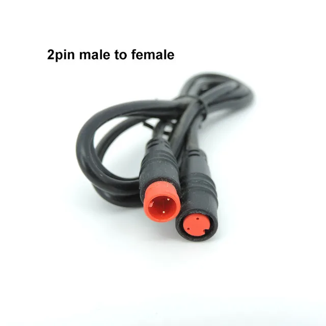 RUNCCI-YUN 2 paar waterdichte Julet 5-pins Ebike-verlengkabelconnector voor e-bikes mannelijke en vrouwelijke stekkerdraad, 5-pins kabelconnector voor