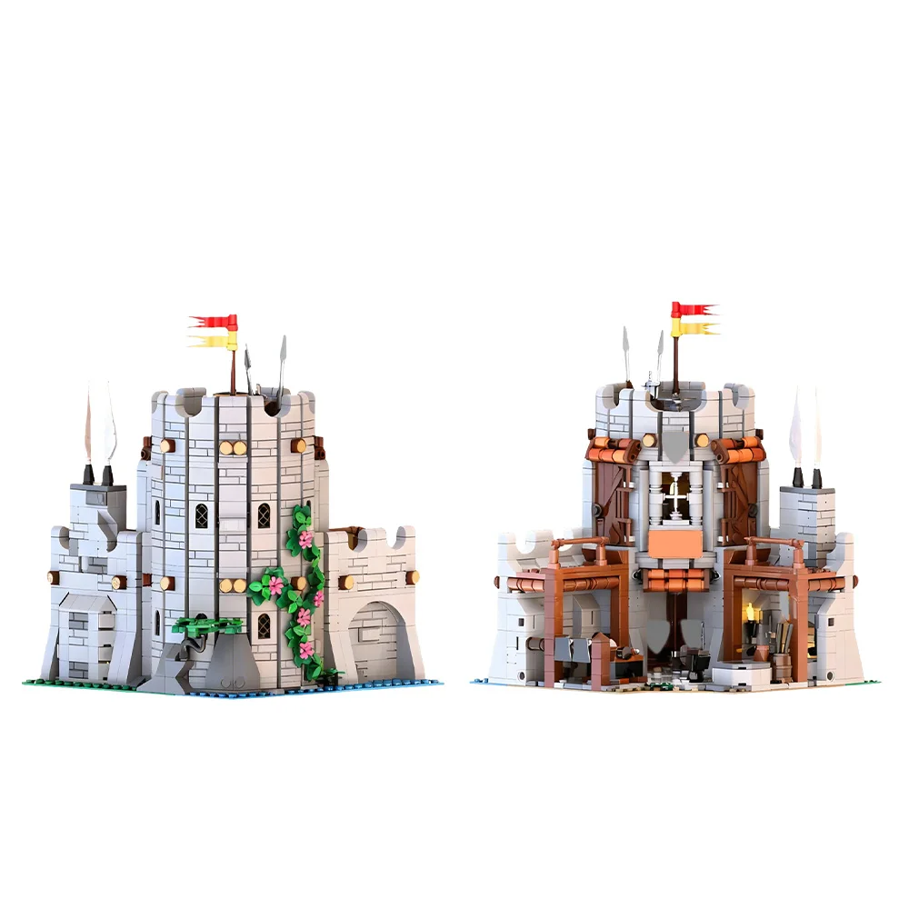 

MOC Guards Tower Building Blocks Model Medieval Guards Tower Architecture Bricks Assemble Educational Toys Kids Birthday Gifts