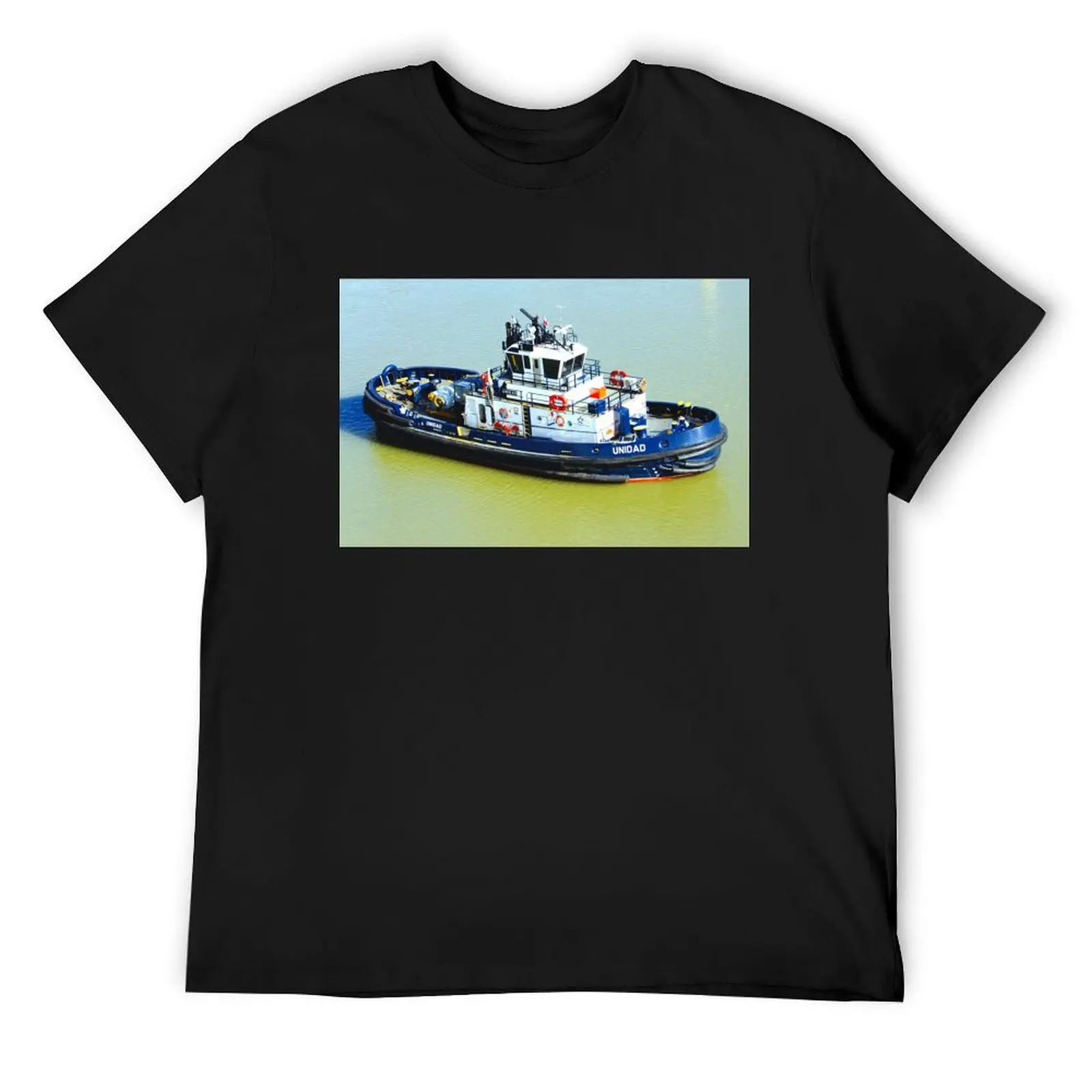 Tug Boat T-Shirt graphic tee shirt boys whites Aesthetic clothing workout shirts for men