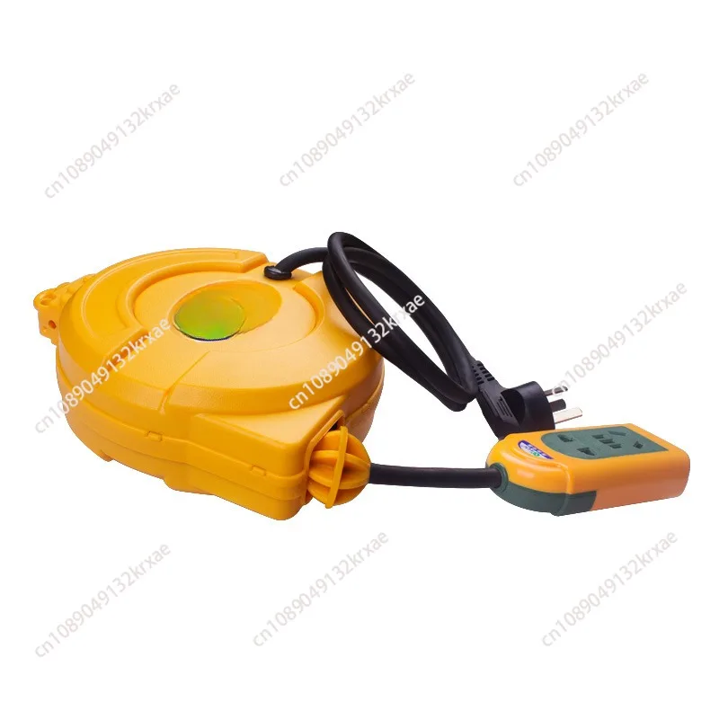 3000W Automatic Retractable Power Cable Reel Wire Telescopic Cable Drum Electric Cable Reel Power Supply Hose Reel 5M