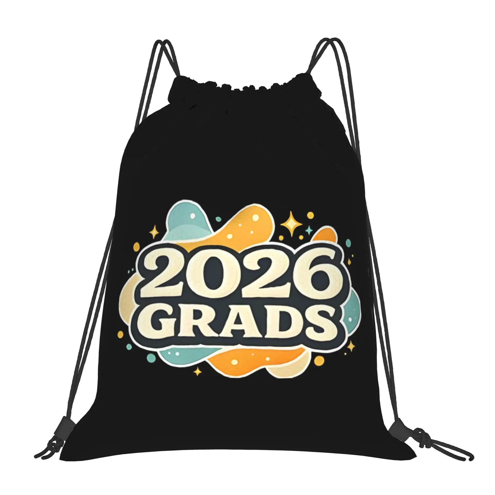 Class Of 2026 Green Graduation in 2026 Drawstring Bags Hiking Unisex Storage Organize Bundle Pocket Rope Bag