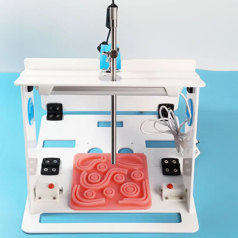 Caixa de treinamento de simulação laparoscópica único furo/poroso dobrável conjunto de treinador laparoscópico 30 / 0 graus câmera caixa de laparoscopia