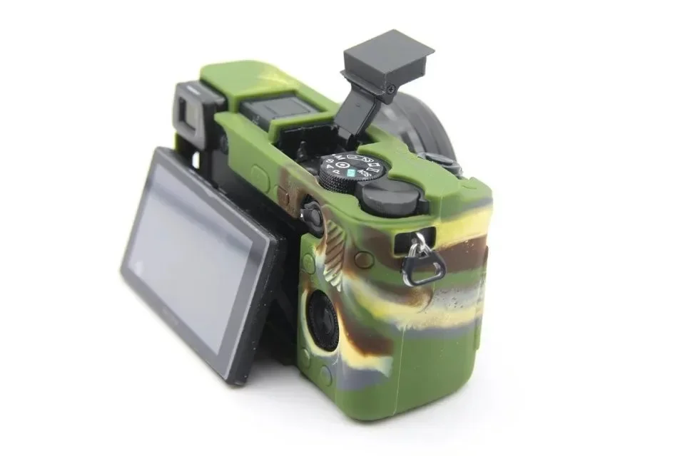 Custodia morbida per fotocamera per Sony A6300 A6100 A6400 custodia in Silicone custodia in gomma per il corpo