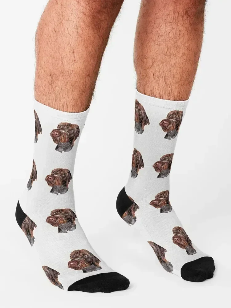 German Wirehaired Pointer Socks Men's hiphop hip hop heated Male Socks Women's