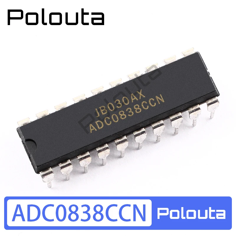 5 piezas ADC0838CCN DIP-20 en línea multiplexor convertidor Chip DIY componentes acústicos Kits Arduino Nano circuito integrado Polouta