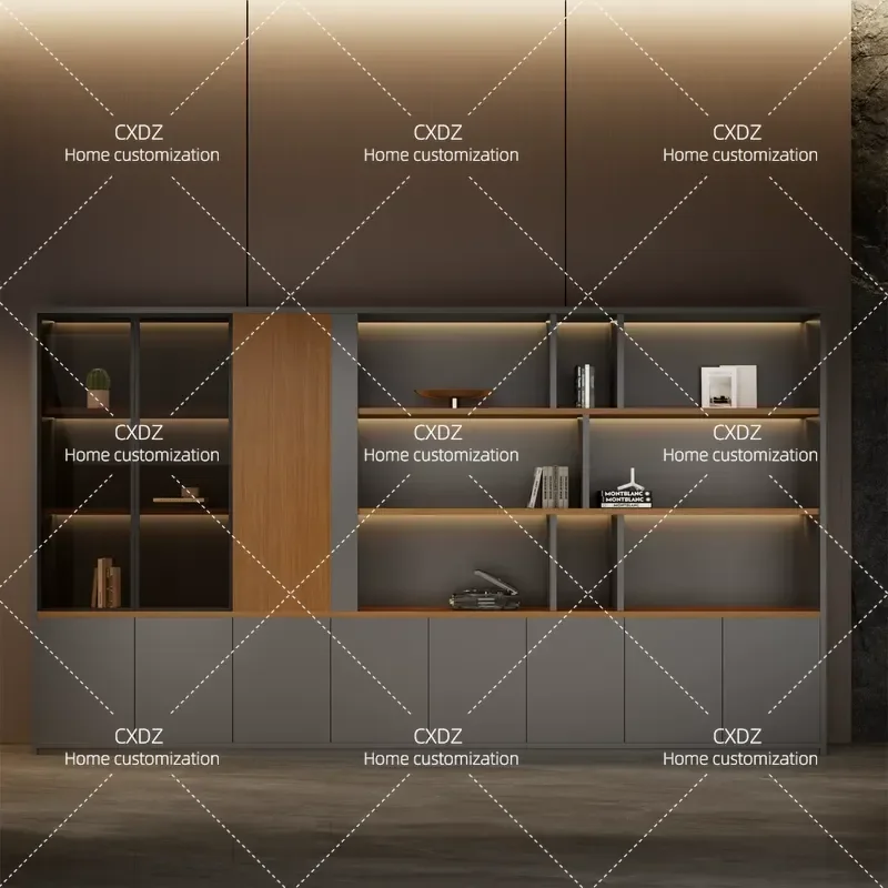 Office File Cabinet Bookcase Boss Background  Wooden Data  Storage Cabinet Locker Wall Floor Cabinet