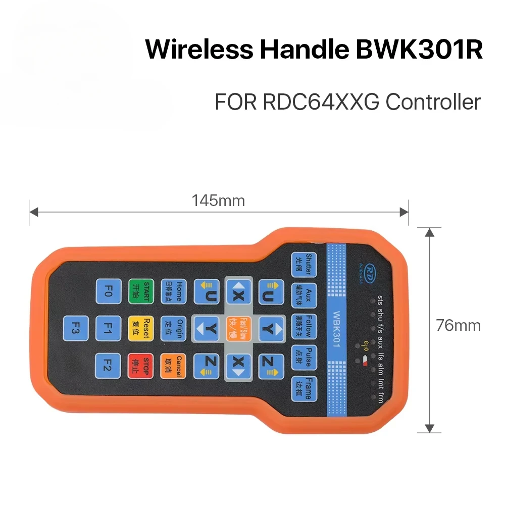 Беспроводная рабочая ручка Ruida BWK301R BWK301T для лазерного контроллера CO2 RDC6442G RDC6442S RDC6432G