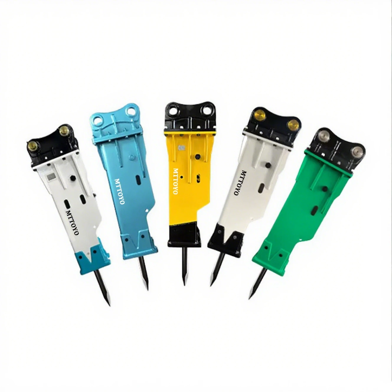 Escavadeira retroescavadeira 40mm 45mm 53mm 68mm cinzel disjuntor hidráulico martelo de rocha para manutenção rodoviária demolição de concreto