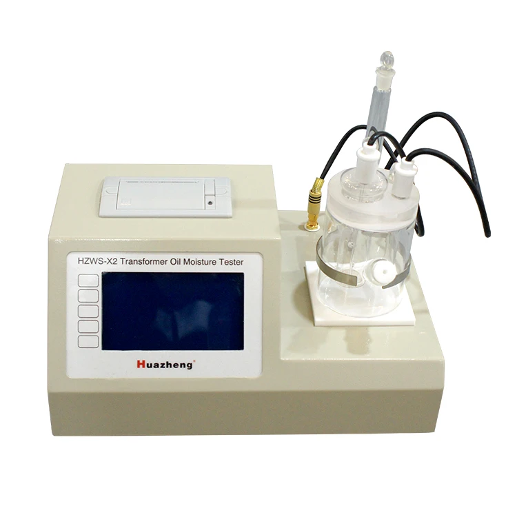 Huazheng  Automatic Oil Water Content Tester oil moisture analyzer coulometric  water content analyzer for oil