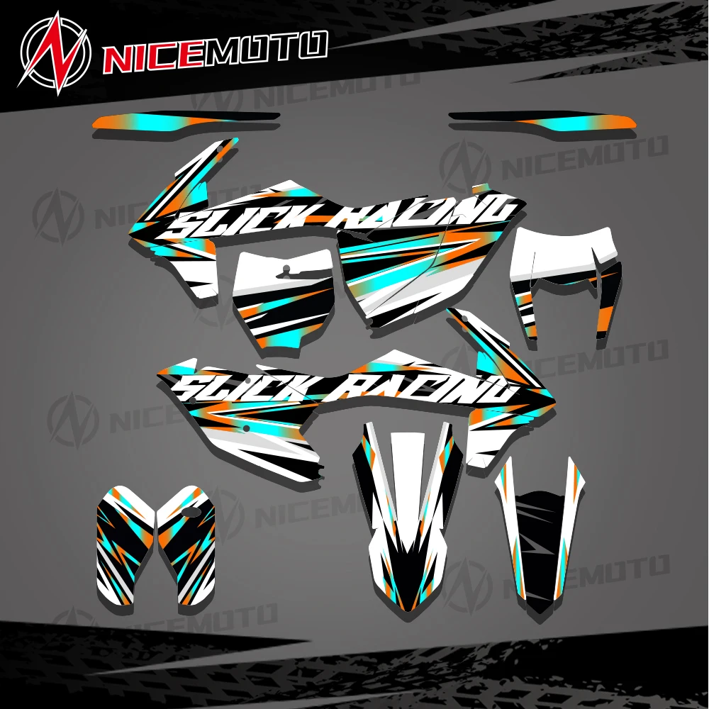 NICEMOTO Motocross Stickers Graphics Emblems Decals For KTM SX SXF XC 2016 2017 2018 125-500 EXC EXC-F XCW 2017 2018 2019