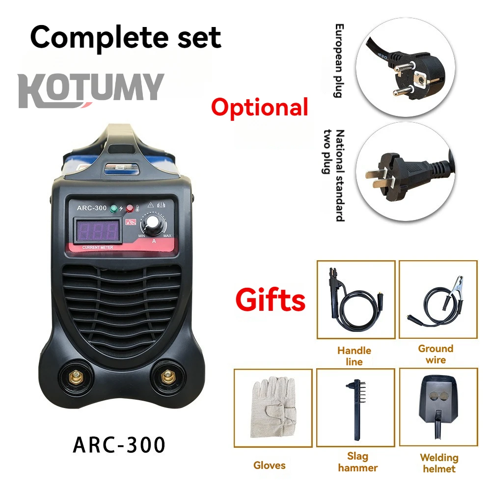 Electric Welding Machine Set, Small Household Portable Welding Machine, Complete Set of Inverter DC ARC Manual Welding Machine