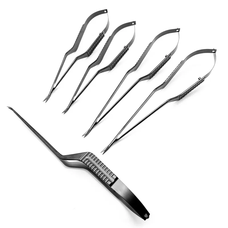 

Micro Scissors Neuro Scissors Stainless Steel Black Handle Microsurgical Scissors Instruments