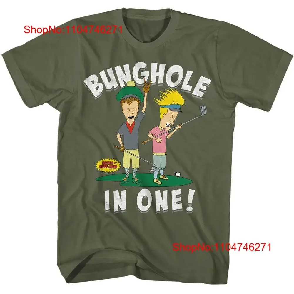 Beavis And Butthead Bunghole In One Solid Green Adult  T Shirt vintage Washed Unisex fashion Stylish Slightly designer clothes