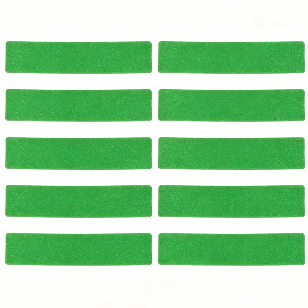 10PCS PE Court Line Marker Kit Anti-Slip Dots Flat Rectangular Shape Training Marker Set Foldable Strips Textured Surface