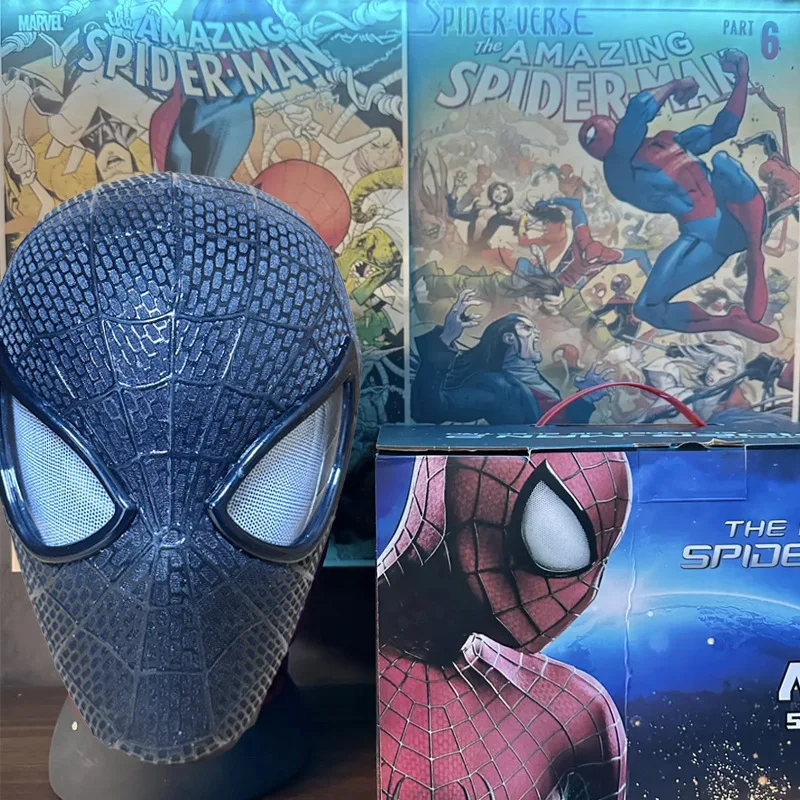 

Venom Symbiote Spider Man Mask with Motorized Eye Movement and Ring Controller Halloween Cosplay Prop for Adults