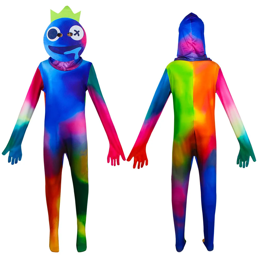 2024 Canival R-Rainbow Friends Costume Kids Boys Blue Monster Wiki Cosplay Horror Game tuta compleanno Halloween Party Costume