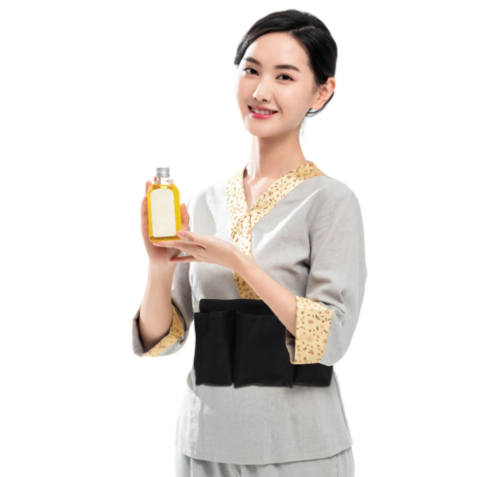 

Massage Oil Bottle Storage Bag Oxford Cloth Tool Waist Pouch For Therapists Portable Essential Oil Carrier Hands-Free