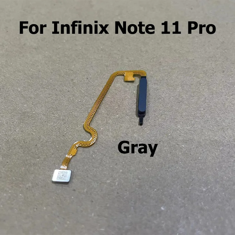 New For Infinix Note 11 Pro Fingerprint Sensor Touch ID Scanner Connector Home Button Menu Flex Cable X697