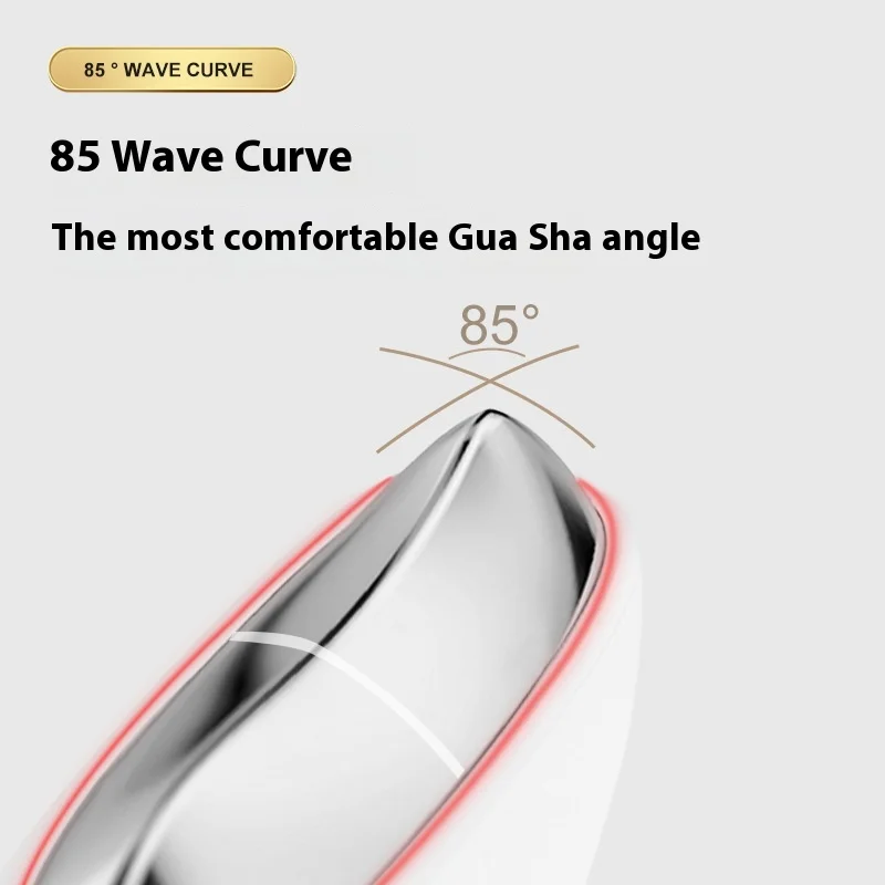 Instrumento elétrico de beleza facial doméstico 6 em 1, massagem quente e fria transfronteiriça com micro-corrente, levantamento de pescoço, plugue ue