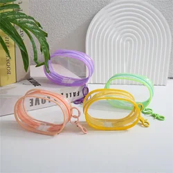 Color Clear Zipper Storage Bag Cartoon Doll Children Toy Mystery Box Organizer Earphones Chargers Pouch Gift Bags Dustproof Case