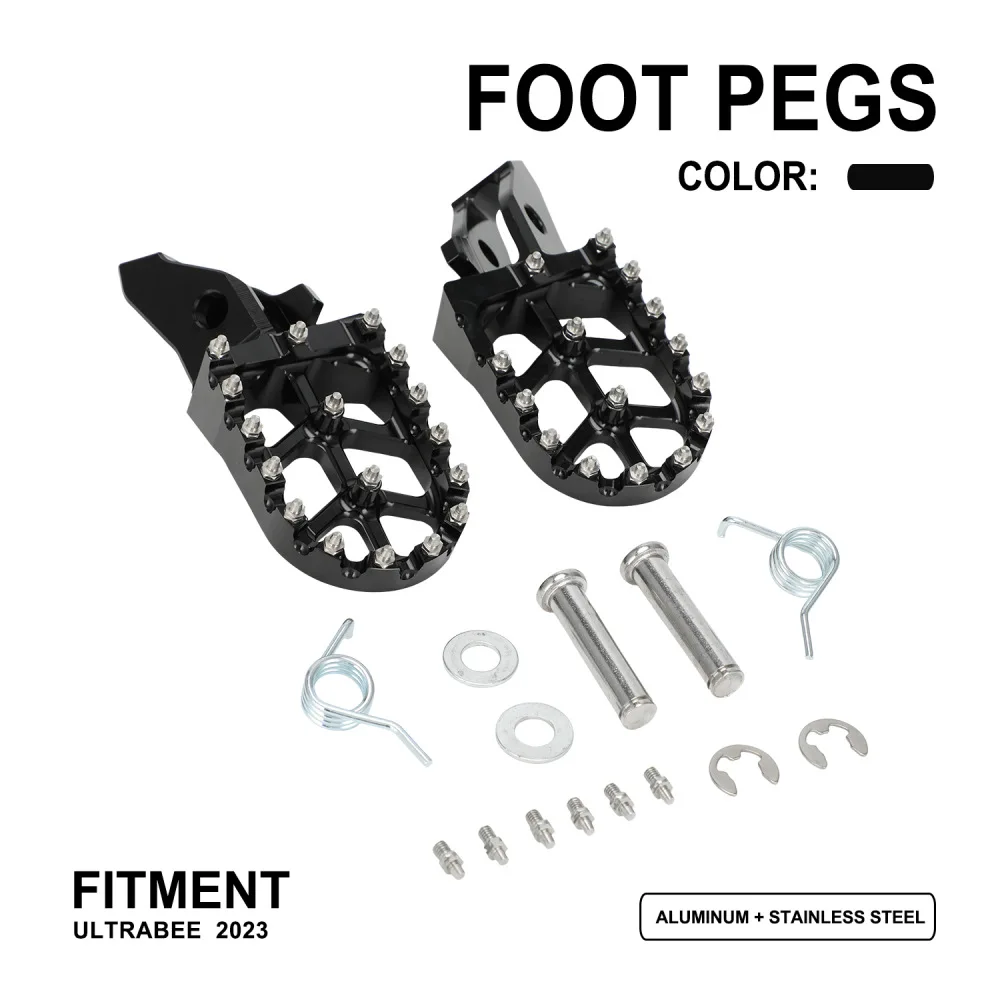 

Ultra Bee Qiulong Extreme Bee Off-Road Motorcycle Modification Parts: CNC Aluminum Alloy Footpegs
