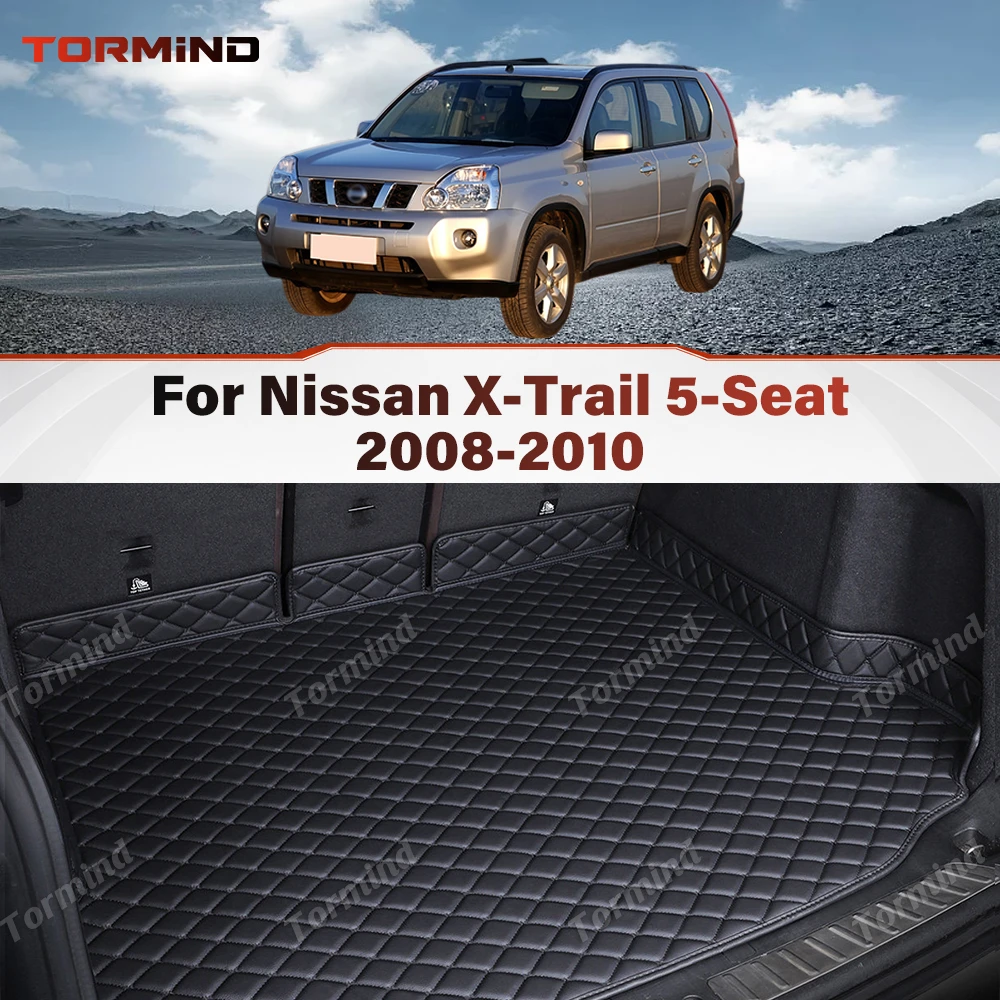 Tormind Cargo Mat For Nissan X-Trail 5-Seat 2008-2010 09 3D Car Trunk Mat Carpet Waterproof All Weather Protection Accessories