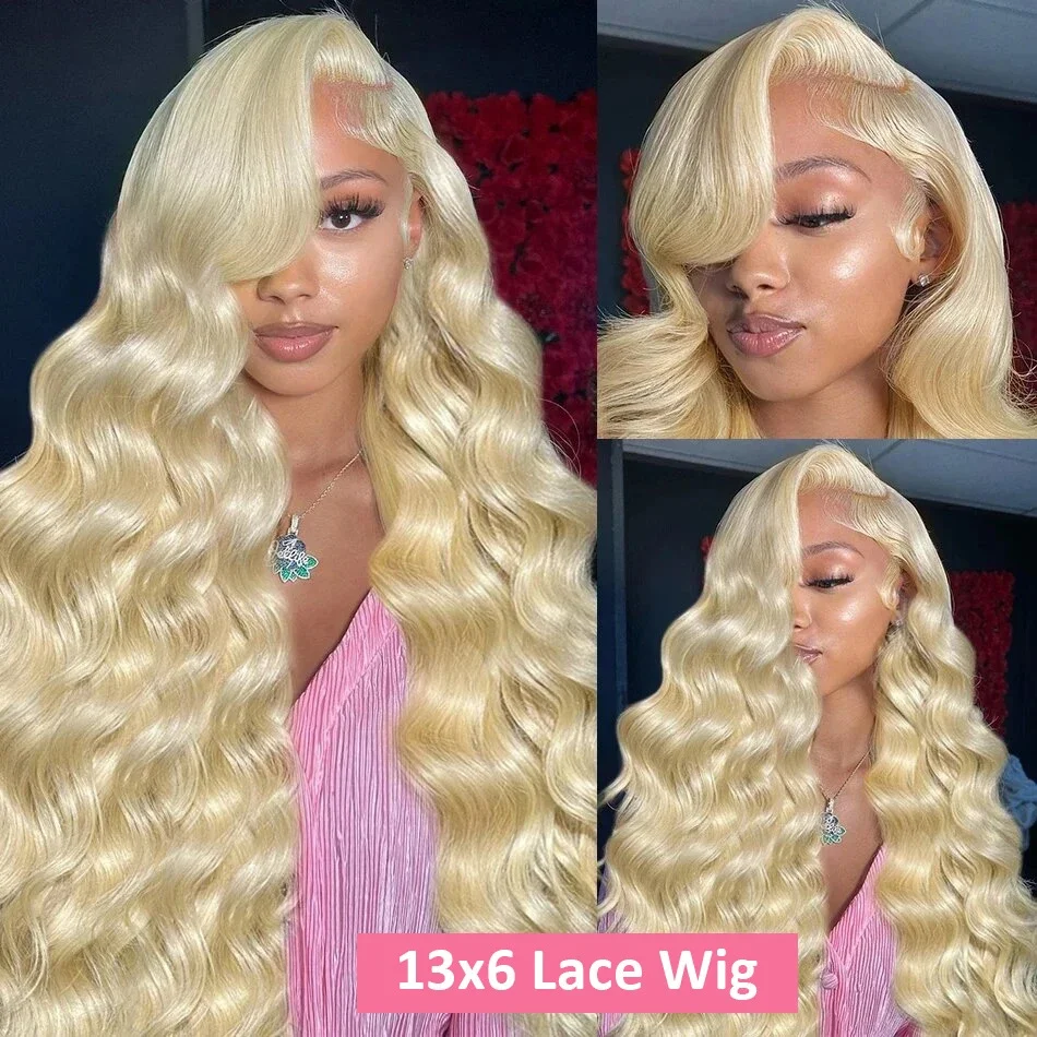 250% Dentisy 613 Honey Blonde 13x4 HD Transparent Body Wave Lace Frontal Human Hair Wig 30 36 Inch 5x5 Lace Front Wigs for Women