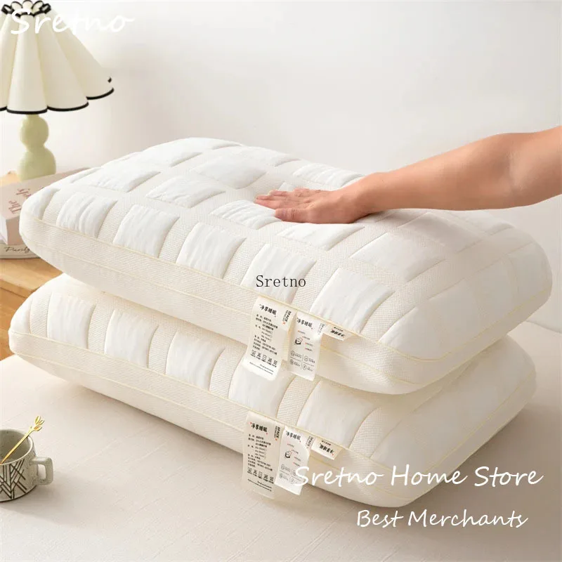 

SRETNO New Style Home High Elasticity Bread Soft Pillow for Adult Neck Protection Pillow Core Hotel Single Neck Pillow almohadas