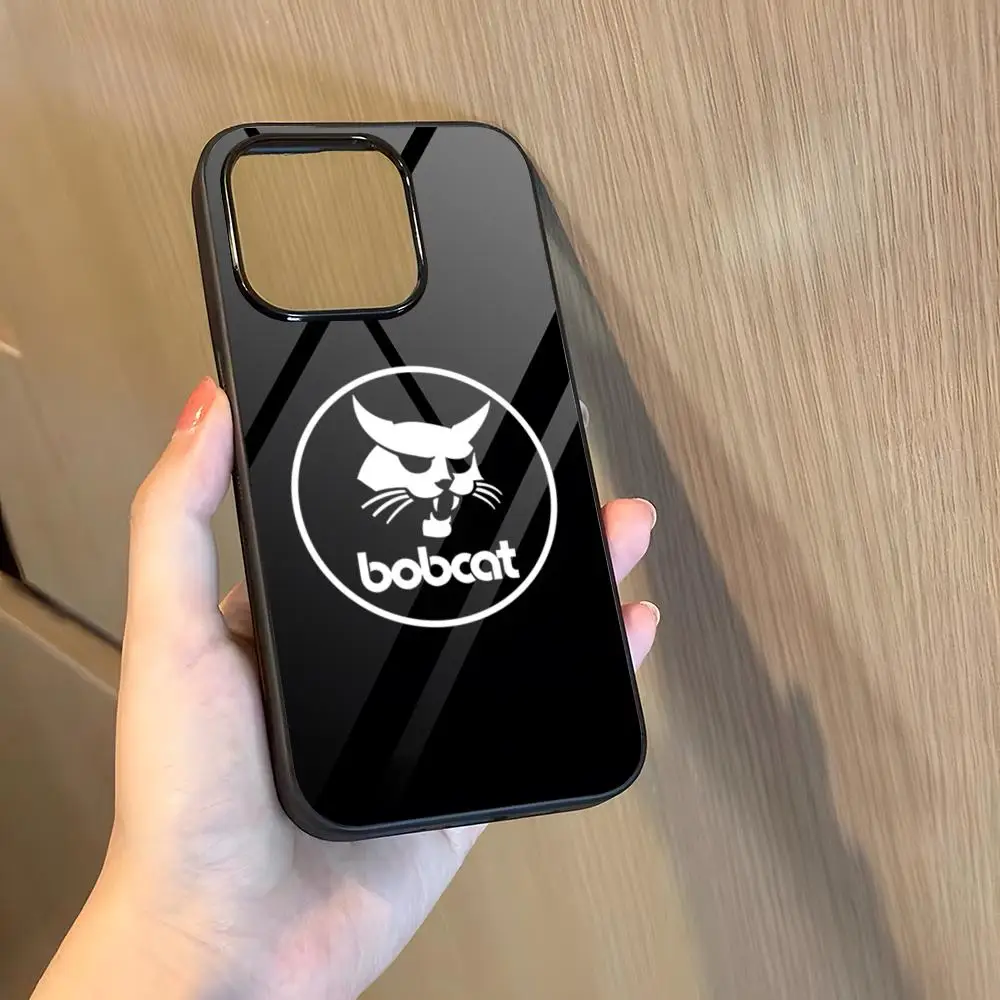 حافظة هاتف شركة B_Bobcat رائعة لهاتف 16 Pro Max Iphone 15 Pro Max 14 12 11 13 Mini 8 7 Plus X Xs XR PC + غطاء من البولي يوريثان